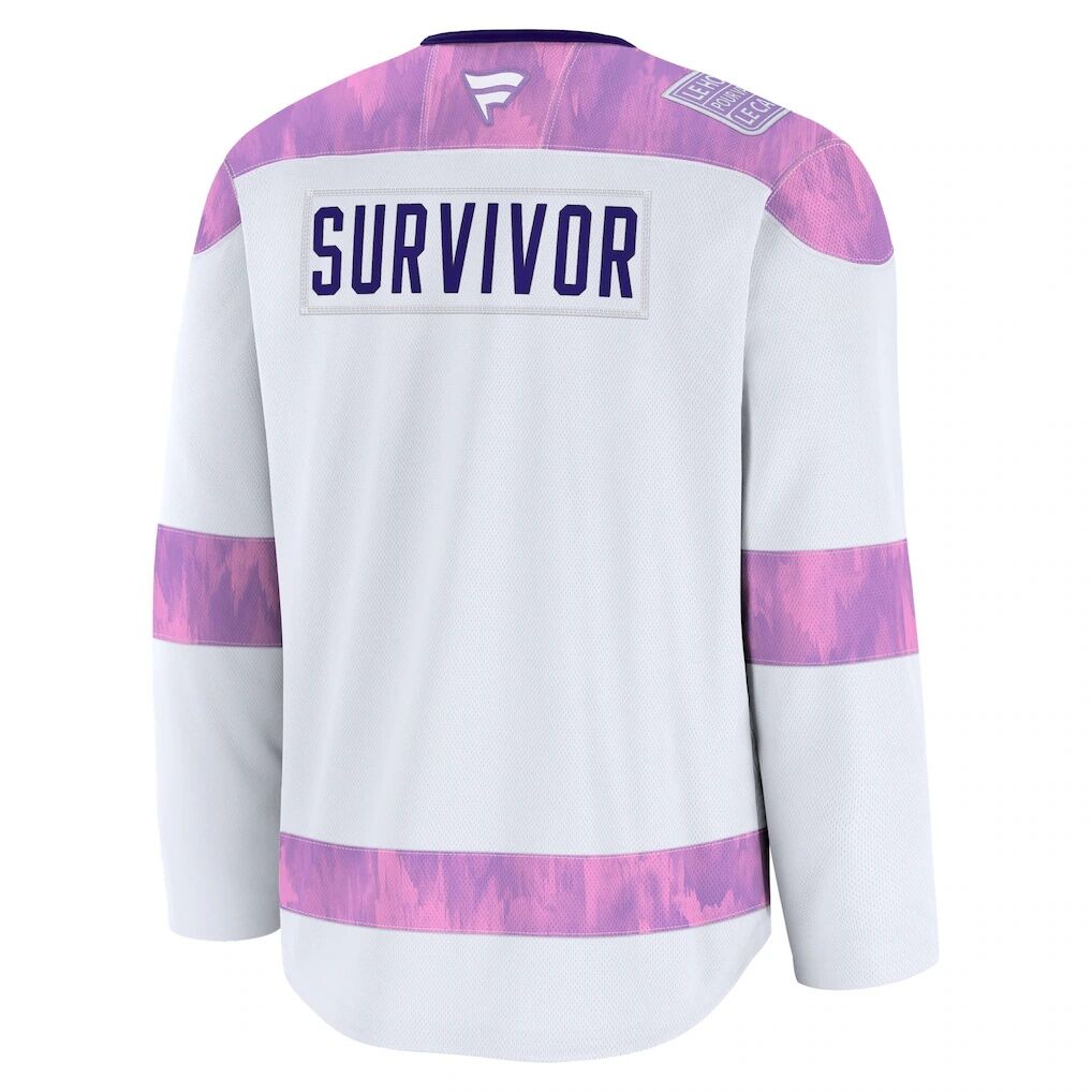 San Jose Sharks Fashion7 Hockey Fights Cancer Survivor Practice Jersey