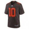 Quinshon Judkins Cleveland Browns Nike Alpha Dawg Game Jersey - Brown - Side View