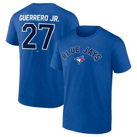 Vladimir Guerrero Jr. Toronto Blue Jays Winning Streak Name & Number T-Shirt - - Front View