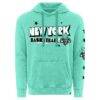 New York Liberty Sportiqe Unisex Mineral Wash Hoodie - - Side View