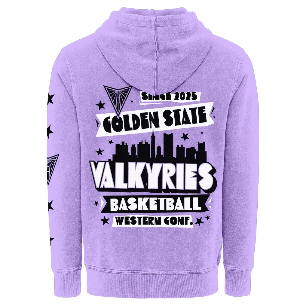 Golden State Valkyries Sportiqe Unisex Mineral Wash Hoodie - Violet