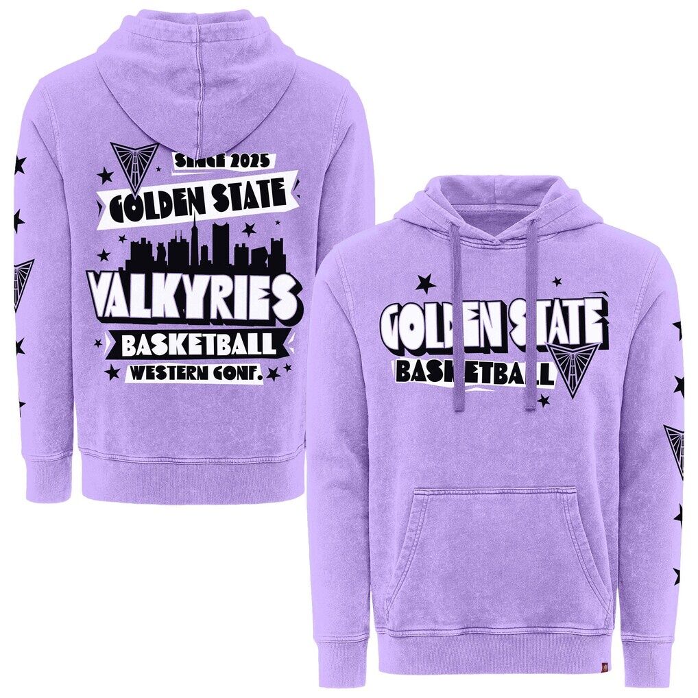 Golden State Valkyries Sportiqe Unisex Mineral Wash Hoodie - Violet