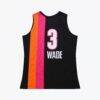 Dwyane Wade Miami Heat Mitchell & Ness 2005-06 Hardwood Classics Authentic Jersey - Black - Side View