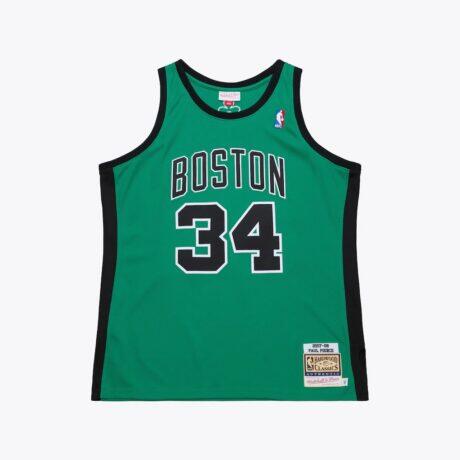 Paul Pierce Boston Celtics Mitchell & Ness 2007-08 Hardwood Classics Authentic Jersey - - Front View
