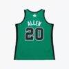 Ray Allen Boston Celtics Mitchell & Ness 2007-08 Hardwood Classics Authentic Jersey - - Side View