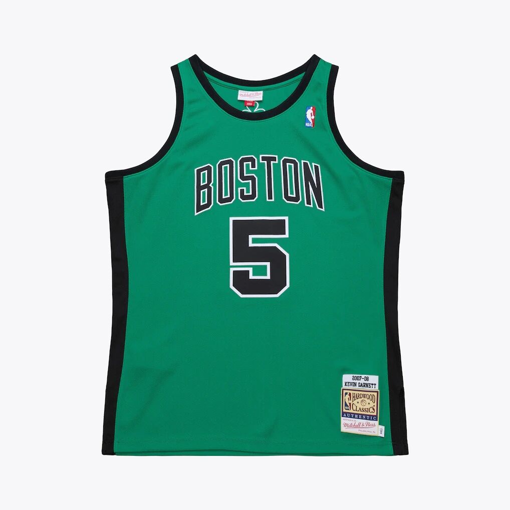 Kevin Garnett Boston Celtics Mitchell & Ness 2007-08 Hardwood Classics Authentic Jersey - Kelly Green