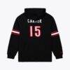 Vince Carter Toronto Raptors Mitchell & Ness Name & Number Hoodie - Black - Side View