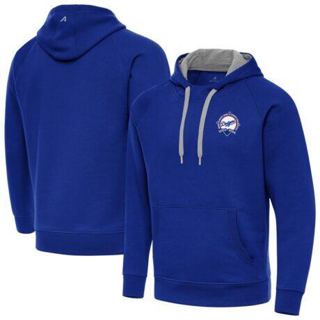 Los Angeles Dodgers Antigua Back-to-Back World Series Champions Victory Hoodie - Royal - Front View