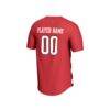 Louisville Cardinals GameDay Greats Youth Men's Soccer NIL Pick-A-Player Fashion Jersey - Red - Detail View