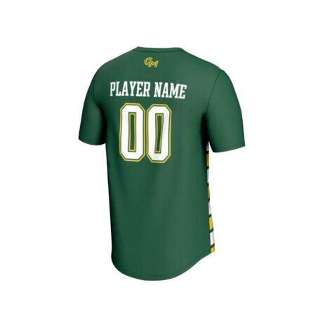 George Mason Patriots GameDay Greats Youth NIL Pick-A-Player Collegiate Women's Soccer Lightweight Fashion Jersey - Green - Front View