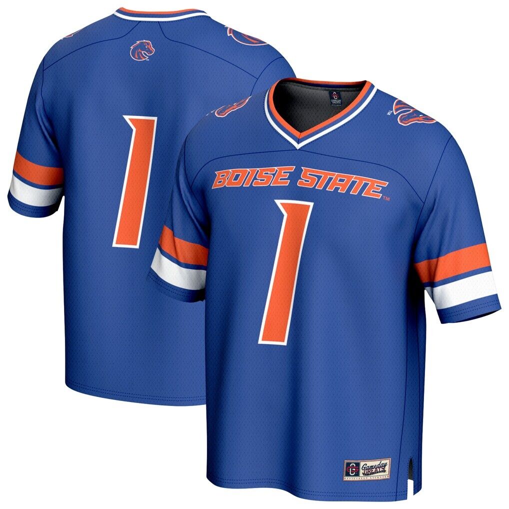 Boise State Broncos GameDay Greats Youth Collegiate Football Lightweight Fashion Jersey - Royal