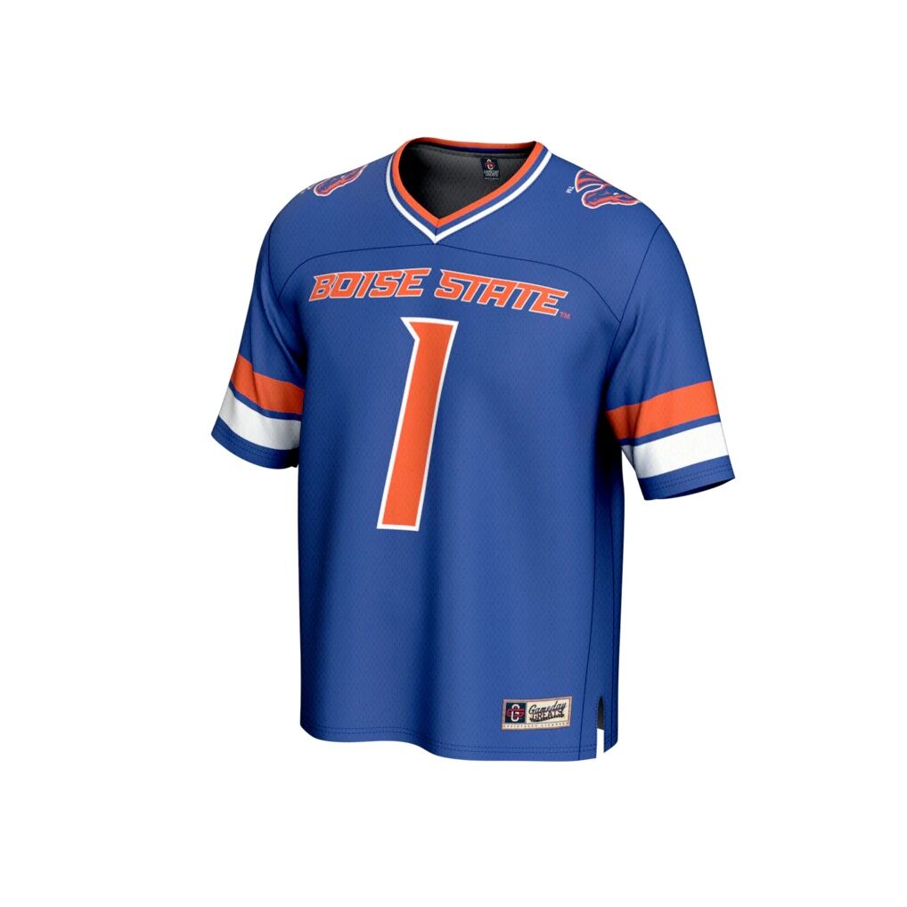 Boise State Broncos GameDay Greats Youth Collegiate Football Lightweight Fashion Jersey - Royal