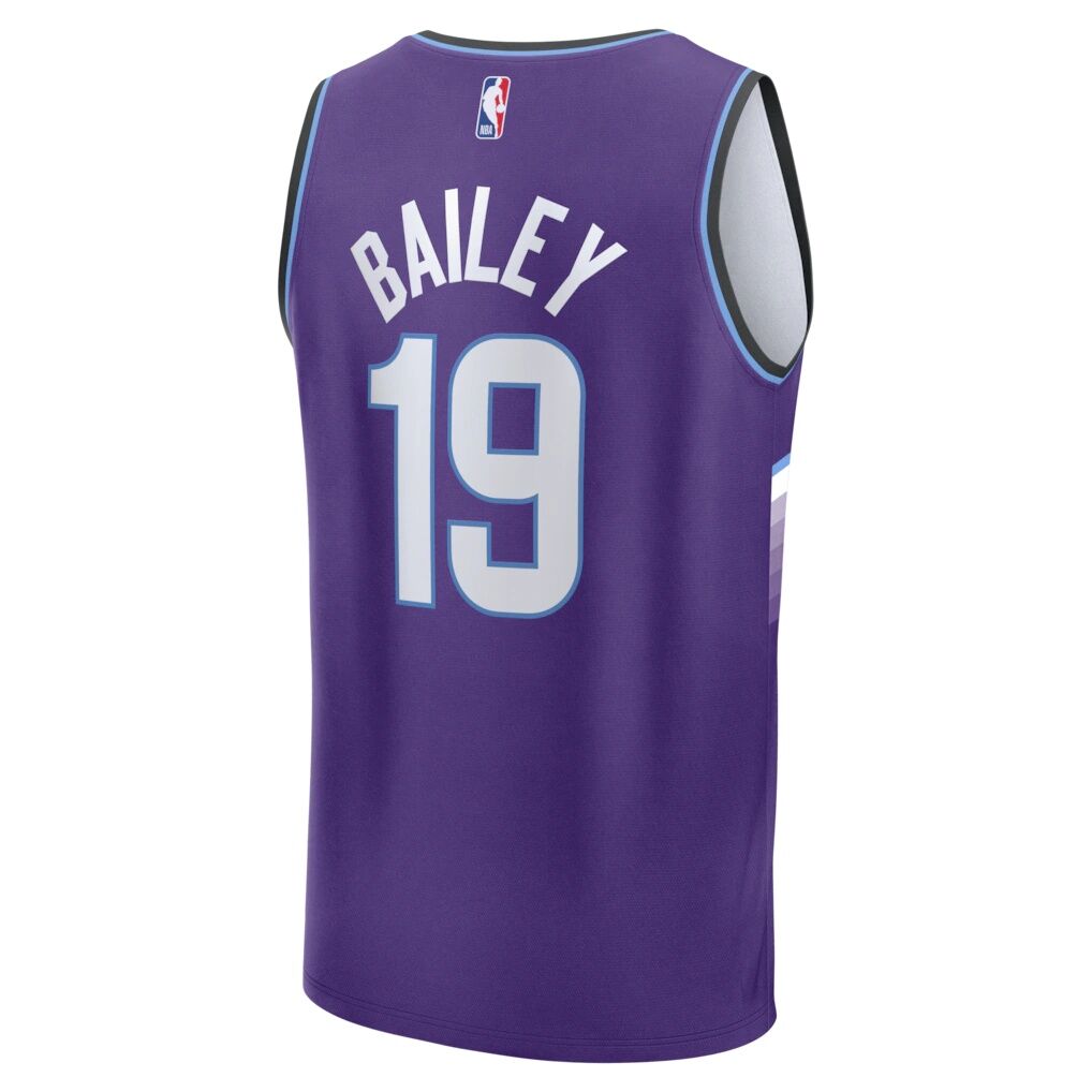 Ace Bailey Utah Jazz Fashion7 Fast Break Replica Jersey - Purple - Icon Edition