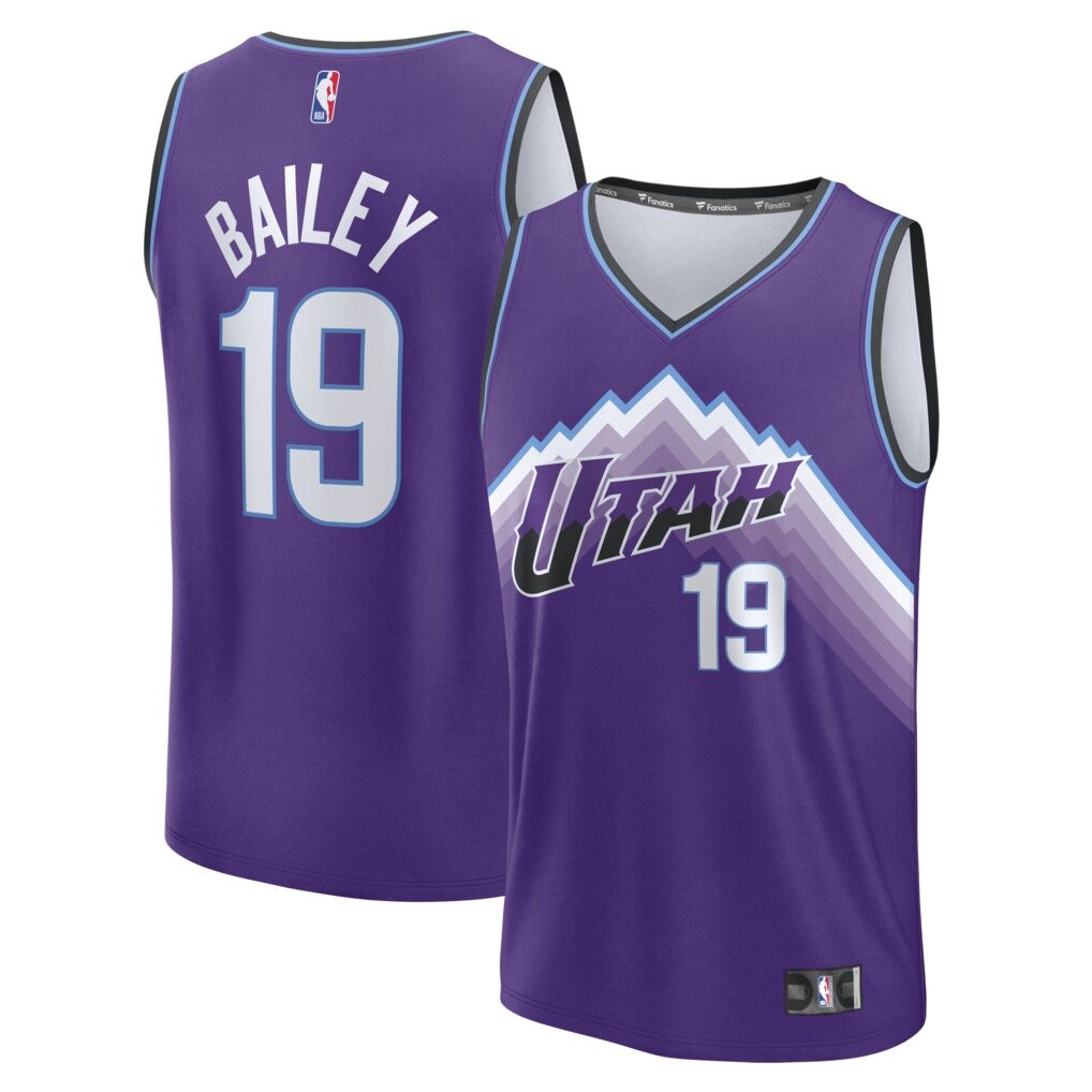 Ace Bailey Utah Jazz Fashion7 Fast Break Replica Jersey - Purple - Icon Edition