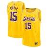 Austin Reaves Los Angeles Lakers Fashion7 Youth Fast Break Replica Jersey - Gold - - Front View