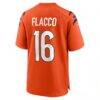 Joe Flacco Cincinnati Bengals Nike Alternate Game Jersey - Orange - Detail View