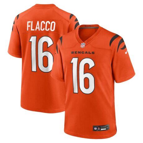 Joe Flacco Cincinnati Bengals Nike Alternate Game Jersey - Orange - Front View