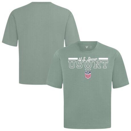 USWNT Levelwear Vanguard Luxe Signature T-Shirt - Green - Front View
