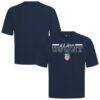 USWNT Levelwear Vanguard Luxe Signature T-Shirt - Navy - Front View