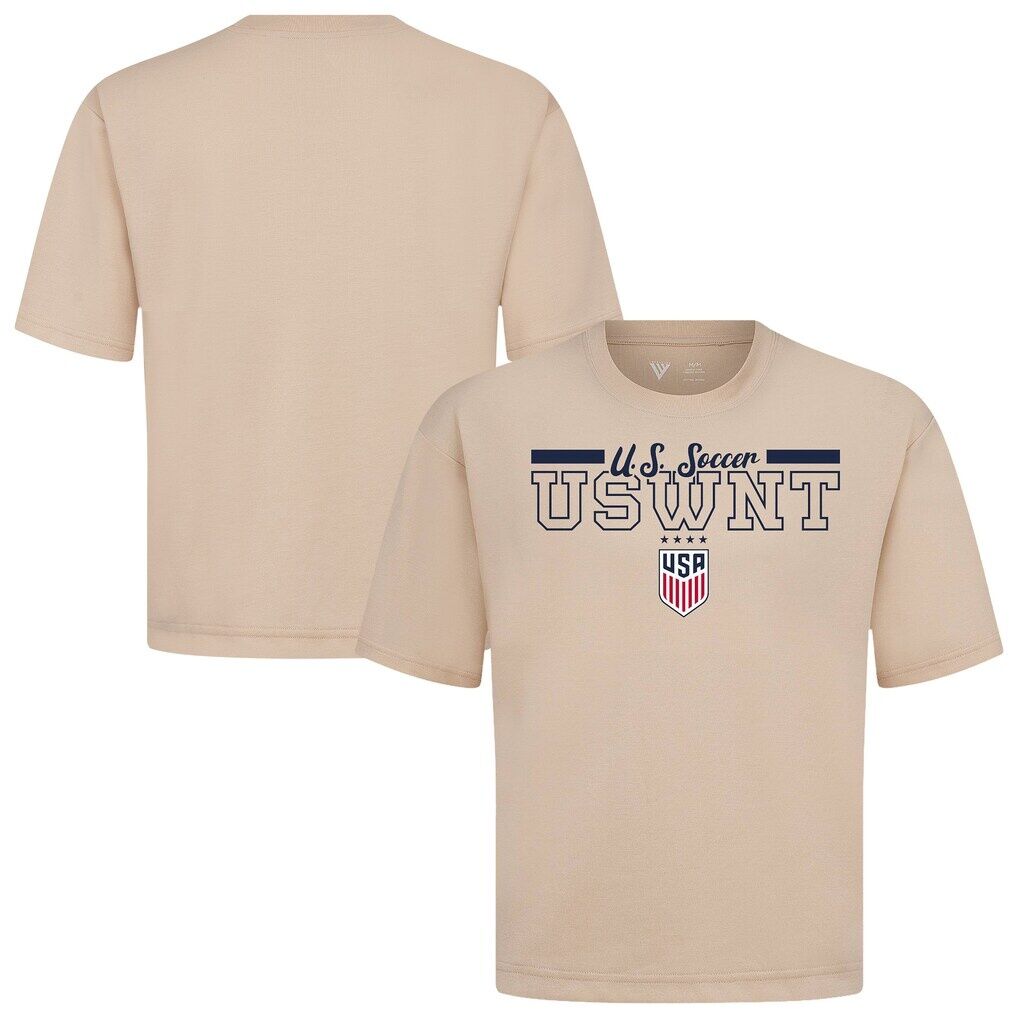 USWNT Levelwear Vanguard Luxe Signature T-Shirt - Khaki