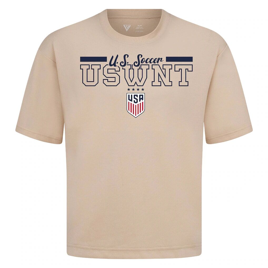 USWNT Levelwear Vanguard Luxe Signature T-Shirt - Khaki