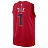 Gradey Dick Toronto Raptors Nike Unisex Swingman Player Jersey - Red - Detail View
