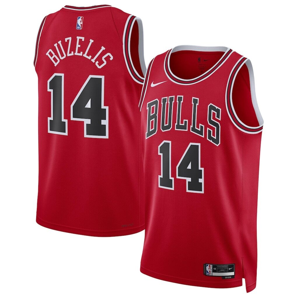 Matas Buzelis Chicago Bulls Nike Unisex Swingman Player Jersey – Icon Edition