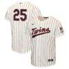 Byron Buxton Minnesota Twins Nike Youth 2026 Field of Dreams Replica Jersey - Cream - Front View
