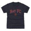 Bay FC 500 Level Youth Team Arch Name Graphic T-Shirt - Navy - Front View