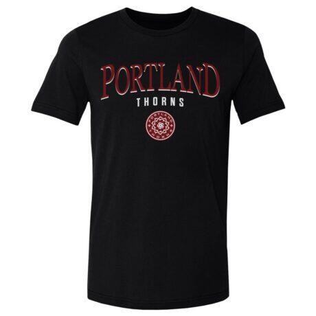 Portland Thorns FC 500 Level Team Arch Name Graphic T-Shirt - Black - Front View