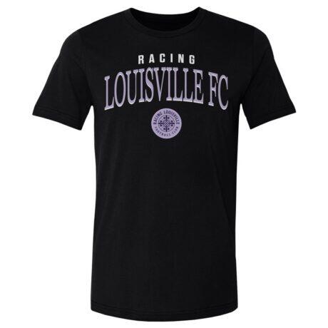 Racing Louisville FC 500 Level Team Arch Name Graphic T-Shirt - Black - Front View