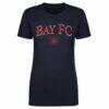 Bay FC 500 Level Women's Team Arch Name Graphic T-Shirt - Navy - Front View