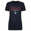 Chicago Stars FC 500 Level Women's Team Arch Name Graphic T-Shirt - Navy - Front View