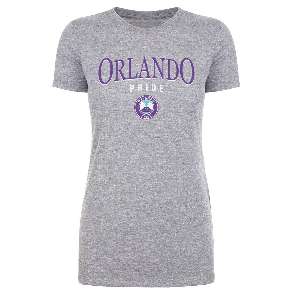 Orlando Pride 500 Level Women's Team Arch Name Graphic T-Shirt - Heather Gray