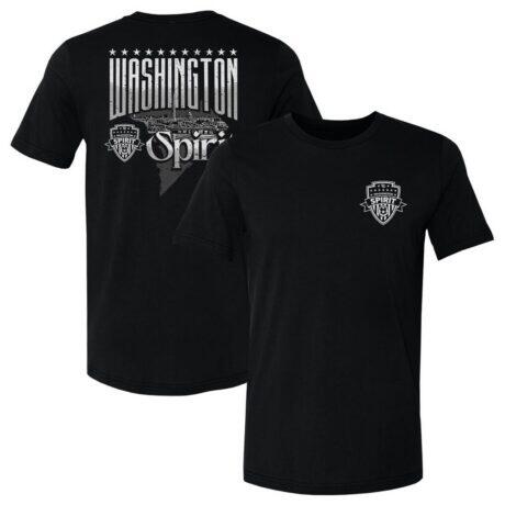 Washington Spirit 500 Level Hometown Graphics T-Shirt - Black - Front View