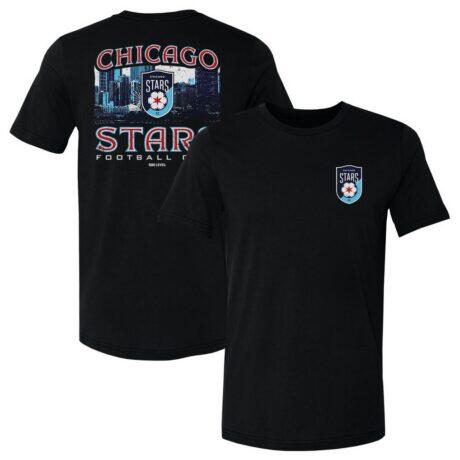 Chicago Stars FC 500 Level Hometown Graphics T-Shirt - Black - Front View