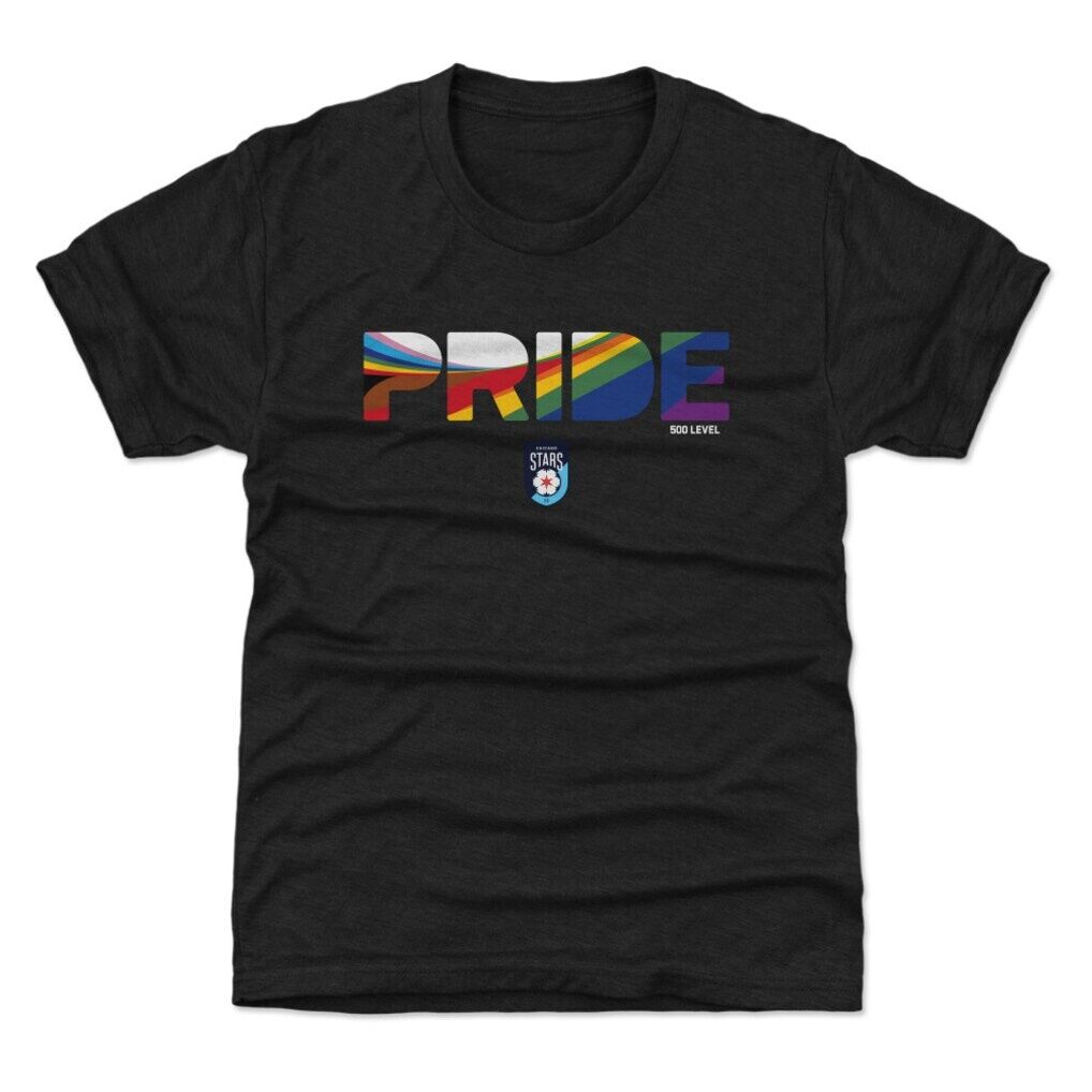 Chicago Stars FC 500 Level Youth Pride Stripes Graphic T-Shirt