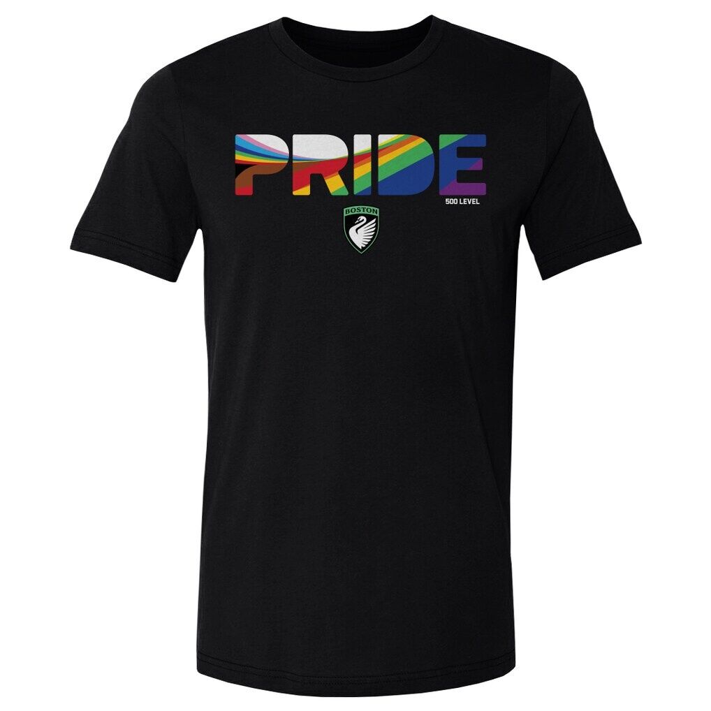 Boston Legacy FC 500 Level Pride Stripes Graphic T-Shirt