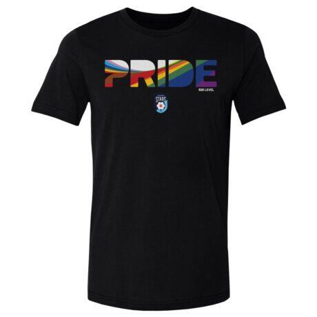 Chicago Stars FC 500 Level Pride Stripes Graphic T-Shirt - Black - Front View