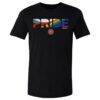 Portland Thorns FC 500 Level Pride Stripes Graphic T-Shirt - Black - Front View