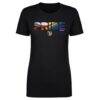 Kansas City Current 500 Level Women's Pride Stripes Graphic T-Shirt - Black - Front View