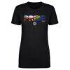 Racing Louisville FC 500 Level Women's Pride Stripes Graphic T-Shirt - Black - Front View