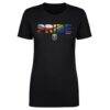 Seattle Reign FC 500 Level Women's Pride Stripes Graphic T-Shirt - Black - Front View