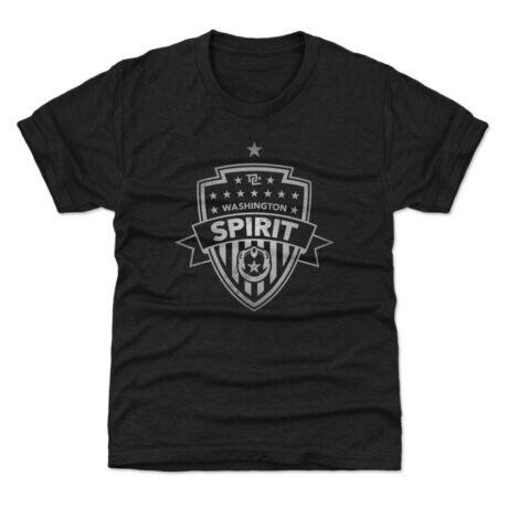 Washington Spirit 500 Level Youth Vintage Primary Logo Graphic T-Shirt - Black - Front View