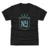 NJ/NY Gotham FC 500 Level Youth Vintage Primary Logo Graphic T-Shirt - Black - Front View