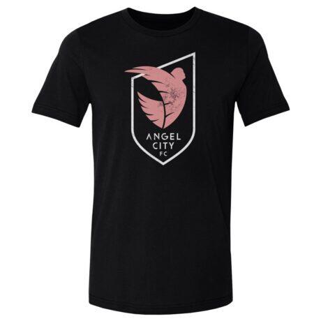 Angel City FC 500 Level Vintage Primary Logo Graphic T-Shirt - Black - Front View
