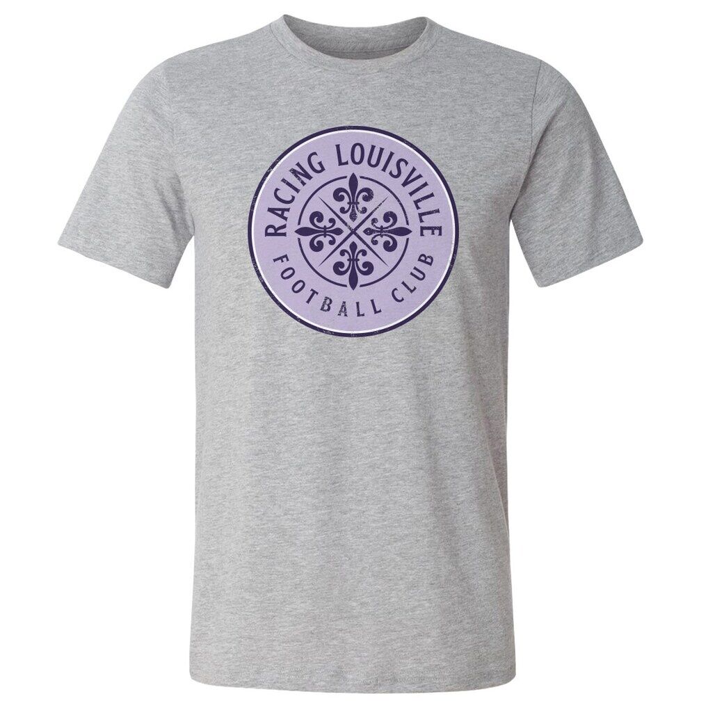 Racing Louisville FC 500 Level Vintage Primary Logo Graphic T-Shirt - Heather Gray