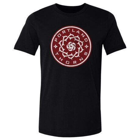 Portland Thorns FC 500 Level Vintage Primary Logo Graphic T-Shirt - Black - Front View
