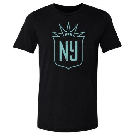 NJ/NY Gotham FC 500 Level Vintage Primary Logo Graphic T-Shirt - Black - Front View