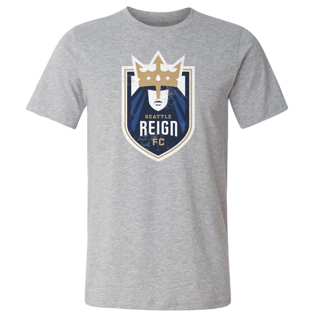 Seattle Reign FC 500 Level Vintage Primary Logo Graphic T-Shirt - Heather Gray